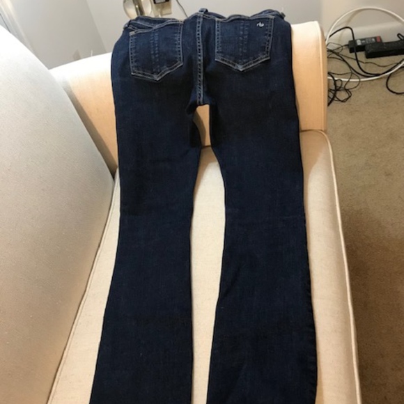 EUC! Rag & bone stiletto boot jeans-27, dark blue - Picture 2 of 8